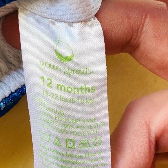 Green Sprouts Boy’s Reusable Absorbent Swim Diaper with Seagulls & Sailboats 12m - Picture 4 of 8